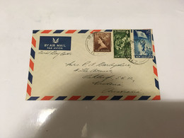 (5 H 3) New Zealand Cover - Posted To Australia - 1953 - Air Mail - Brieven En Documenten