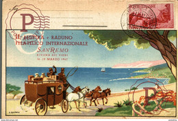 Filatelico Internazionale SANREMO II MOSTRA E RADUNO RIVIERA DEI FIORI 16-19 MARZO 1947 - Borse E Saloni Del Collezionismo