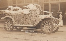 Portland Oregon, Rose Festival Parade Decorated Auto, C1900s Vintage Postcard - Portland