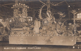 Portland Oregon, Rose Festival Parade Float Electric Parade, C1900s/10s Vintage Postcard - Portland