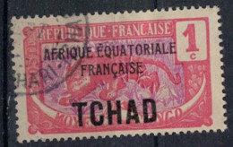 TCHAD    N°  YVERT  1 ( 2 ) OBLITERE     ( Ob   9 / 53 ) - Used Stamps