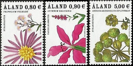 Aland Finland 2007 Field Flowers Defenitives Set Of 3 Stamps Mint - Aland