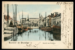 CPA - Carte Postale - Belgique - Souvenir De Bruxelles - Marché Aux Poissons (CP20393OK) - Märkte