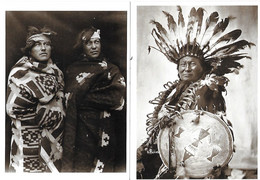 ETATS-UNIS - INDIENS - 2 Cartes Neuves - RAIN In The FACE - Sioux Photo 1902 &  Frères Brothers NAVAJO Photo 1915 - Andere & Zonder Classificatie