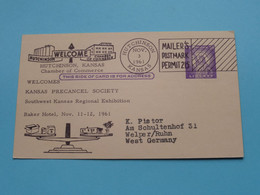 WELCOME > HUTCHINSON Chamber Of Commerce ( Kansas Precancel Society ) Anno 1961 ( See / Voir SCANS ) ! - Kansas City – Kansas