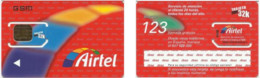 Carte SIM - Espagne - Airtel, Série B009 3456 8730, N° Noirs - Airtel