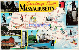CP-USA-GREENTINGS FROM MASSACHUSETTS-By Bromley & Compagny - Boston