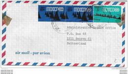 42-66- Enveloppe Envoyée Du Mexique En Suisse - 3 Timbres JO Mexico 68 - Summer 1968: Mexico City