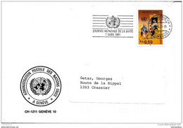 248 - 42  - Enveloppe Avec Oblit Mécanique "Journée Mondiale De La Santé 1991" - Lettres & Documents