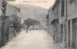 CPA 12 AUBIN RUE DE LA POSTE - Altri & Non Classificati