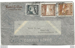 42 - 29 - Lettre Envoyée De Satiago De Chile En Suisse 1941 - Chile