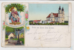 A 3573 ROSENBURG-MOLD - MARIA DREIEICHEN, Lithographie, Wallfahrtskirche, Bründlkapelle, Gnadenbild, 1904 - Rosenburg