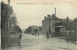 Pont Ste Maxence * Avenue De La Gare * Hôtel Du Chemin Fer * Débit Tabac Tabacs * Passage à Niveau - Pont Sainte Maxence