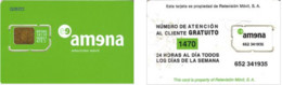 Carte SIM - Espagne - Amena Retevision Movil, Série 89340 12320, N° Blancs - Amena - Retevision