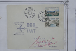 AO 14 FRANCE BELLE LETTRE  1960 1ER VOL JET PARIS  SALISBURY RHODESIA +SIGNATURES ++ AFFRANC. PLAISANT - 1960-.... Cartas & Documentos