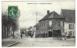 ARDRES (62) - Le Boulevard Gambetta - CAFÉ - Ed. J. Cerf, Ardres - Ardres