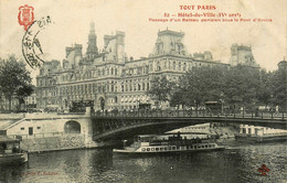 Tout Paris 4ème * N°82 * Passage D'un Bateau Parisien Sous Le Pont D'arcole - Paris (04)