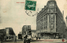 Tout Paris 11ème * N°616 * Tramway Tram * L'avenue De La République à La Hauteur Du Père Lachaise - Arrondissement: 11