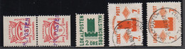 1945-1947. SVERIGE. LOKALPOSTEN HÄLSINGBORG. 4 Cancelled Stamps And One Without Gum.  - JF520120 - Emissioni Locali