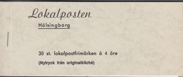 1985. SVERIGE. HELSINGBORG. LOKALPOSTEN. Complete Booklet With 3 X 10 Ex 4 öre.  - JF520123 - Emissions Locales