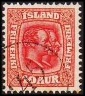 1907. Two Kings. 10 Aur Red. Perf. 12 3/4, Wm. Crown. With Nummeral Cancel 145. (Michel 53) - JF520207 - Gebraucht