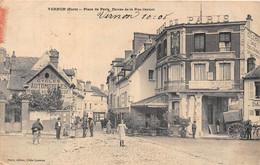 27-VERNON-PLACE DE PARIS, ENTREE DE LA RUE CARNOT - Vernon