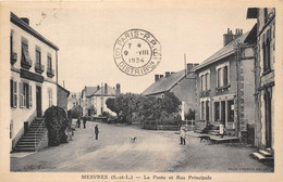 71-MESVRES- LA POSTE ET RUE PRINCIPALE - Andere & Zonder Classificatie