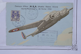 AO 14 FRANCE BELLE  CARTE 1945  CONCOURS D HIVER M.R.A  + AFFRANC. PLAISANT - 1960-.... Brieven & Documenten