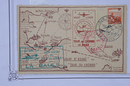 AO 14 FRANCE BELLE  CARTE 1947   ESSAI TOUR DU CADRAN  LA BAULE  + AFFRANC. PLAISANT - 1960-.... Brieven & Documenten