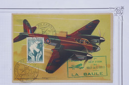 AO 14 FRANCE BELLE  CARTE 1947   ESSAI TOUR DU CADRAN  LA BAULE  + AFFRANC. PLAISANT - 1960-.... Storia Postale