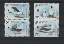 St.Vincent Michel Cat.No. Mnh/** 3073/3076 Wwf Birds - St.Vincent E Grenadine