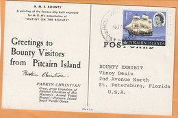 Pictairn Islands Old Postcard Mailed - Pitcairn Islands