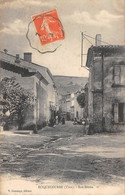 CPA 81 ROQUECOURBE RUE DROITE - Roquecourbe