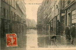 Paris * 11ème * Rue De La Roquette * Inondations Janvier Février 1910 Crue Catastrophe - Arrondissement: 11