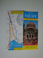Dépliant Touristique Vichy,pour Touristes Anglais,Happy Holidays - Tourism Brochures