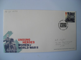 FDC Women Of World War II, Repairing Army Vehicles, Réparer Les Véhicules De L'armée - 2021-... Decimal Issues