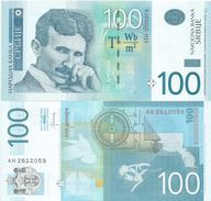 SERBIA 100 DINARA 2013. UNC NEUF  Prefix AH P-57b - Servië