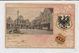 4440 RHEINE, Marktplatz, Präge-Wappen, 1903, Dekorativ - Rheine