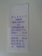 D190413  Boat -Ferry Ticket  - MAHART  Passnave   -Esztergom  Komp  -Danube Duna  Donau  1998 - Europa