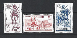 Timbre De Colonie Française Niger Neuf ** N 86 / 88 - Unused Stamps