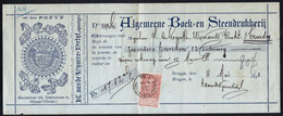 WISSELBRIEF - LETTRE DE CHANGE 1898 " BOEK-EN STEENDRUKKERIJ VAN DE VIJVERE BRUGGE " > ST TRUIDEN - FINE BARBE 57 Obp - Bills Of Exchange