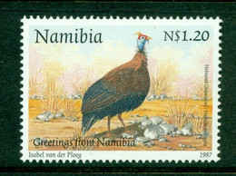 NAMIBIA 1997 Mi 836** Bird – Helmeted Guineafowl [DP737] - Cuco, Cuclillos