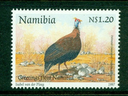 NAMIBIA 1997 Mi 836** Bird – Helmeted Guineafowl [DP737] - Coucous, Touracos