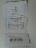 D190418  Boat Ferry    Ticket  - Jadrolinia  Lopar  -Valbiska- Croatia   (person And Car)   2021 - Europa