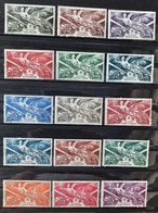 France Grandes Séries Coloniales 1946 Anniversaire De La Victoire 15 Timbres  **TB Cote 34,25€ - 1946 Anniversaire De La Victoire