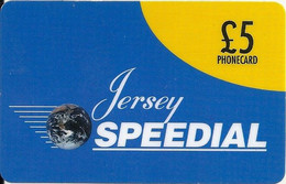 Jersey - Speedial - Jersey Speedial Logo, Remote Mem. 5£, Used - [ 7] Jersey Und Guernsey