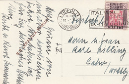 1931 - CP De TRIPOLI Corrispondenze Vers CALW, Bade Wurtemberg, Allemagne - Colonie Italiane Poste 75 Cent - Tripolitania