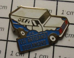 1718b Pin's Pins / Beau Et Rare / THEME : AUTOMOBILES / VOITURE 4X4 RALLYE DEFI LES ARTISANS BOULANGERS - Rallye