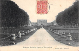 CPA FRANCE 27 EURE SAINT AUBON D ESCROVILLE CHATEAU DUMONT  1906 DOS DIVISE ECRIT - Saint-Aubin-d'Ecrosville