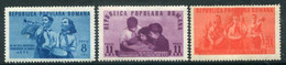 ROMANIA 1950 Young Pioneers  MNH / **.  Michel 1226-28 - Nuevos